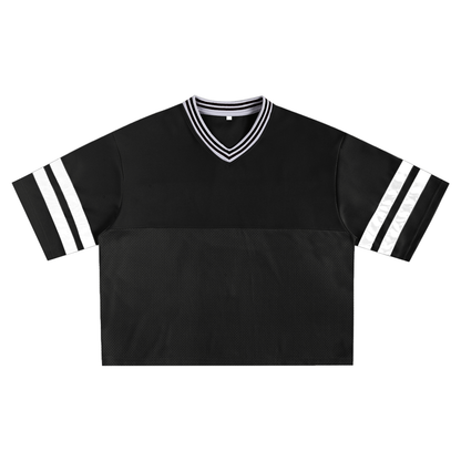 Taped Mesh Boxy T-Shirt