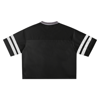 Taped Mesh Boxy T-Shirt