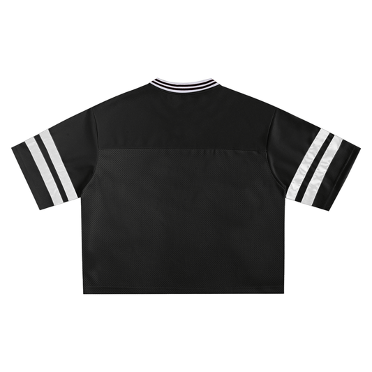 Taped Mesh Boxy T-Shirt