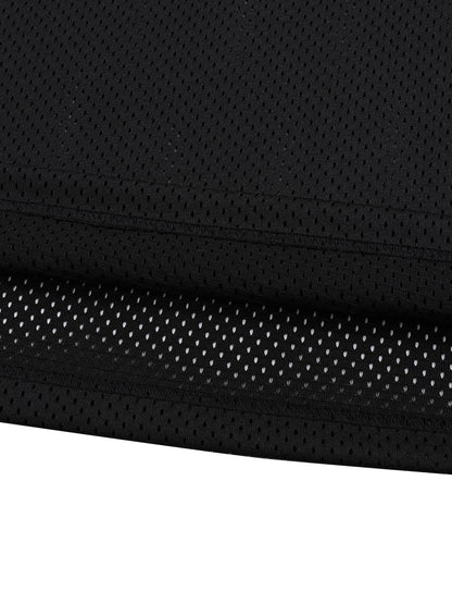 Taped Mesh Boxy T-Shirt